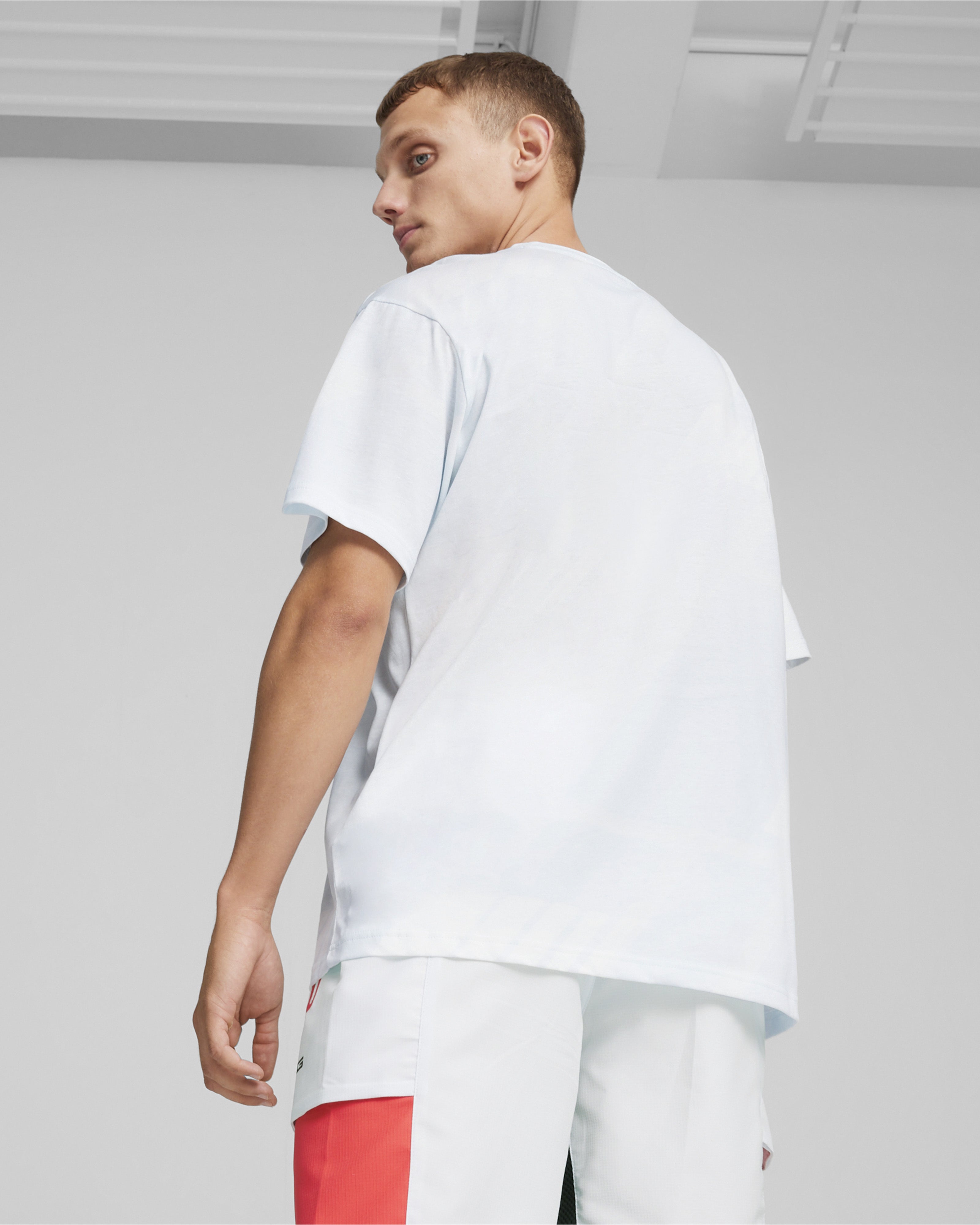 Mens Puma AMG Statement AOP Tee White