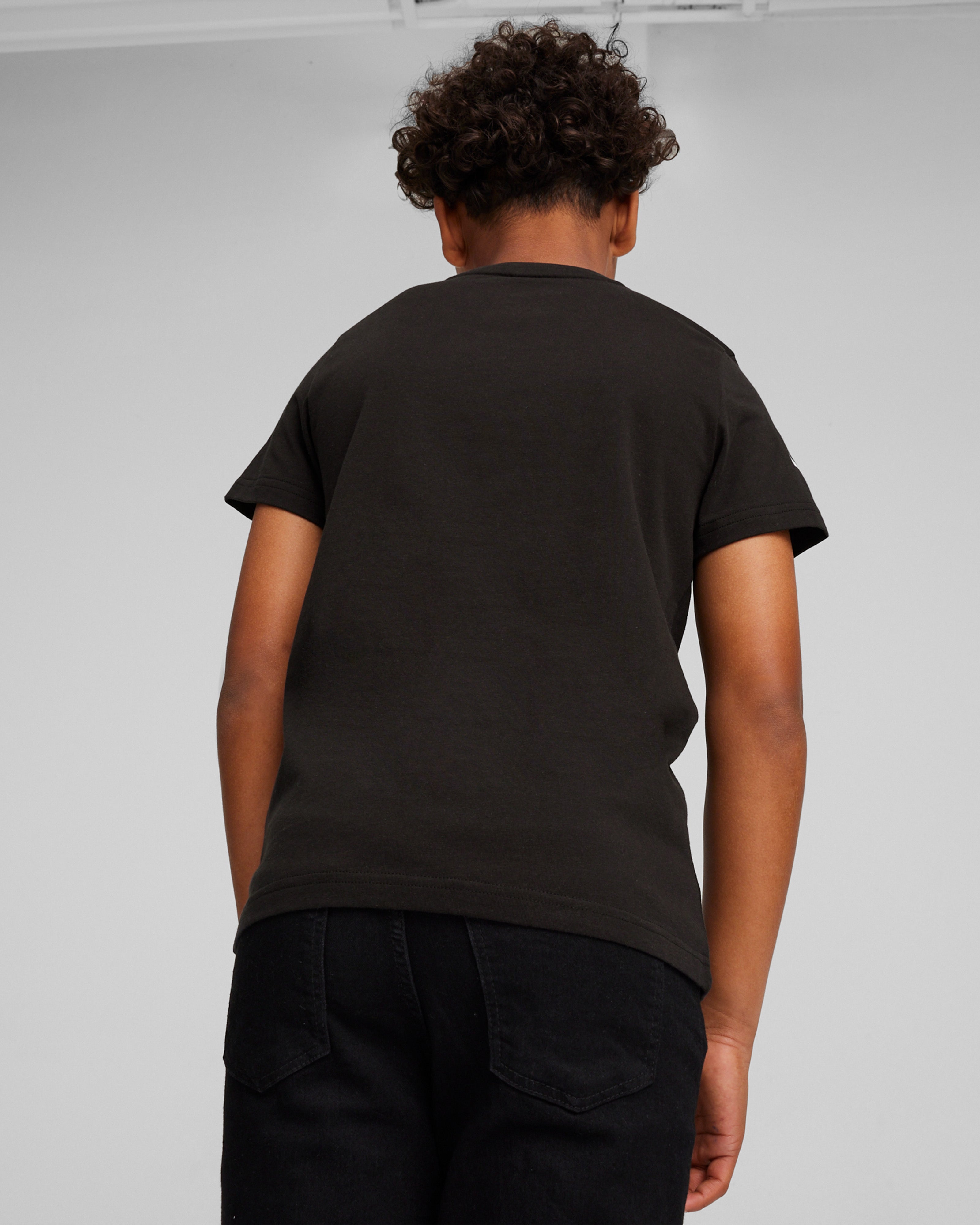 Kids Puma Logo Tee Black