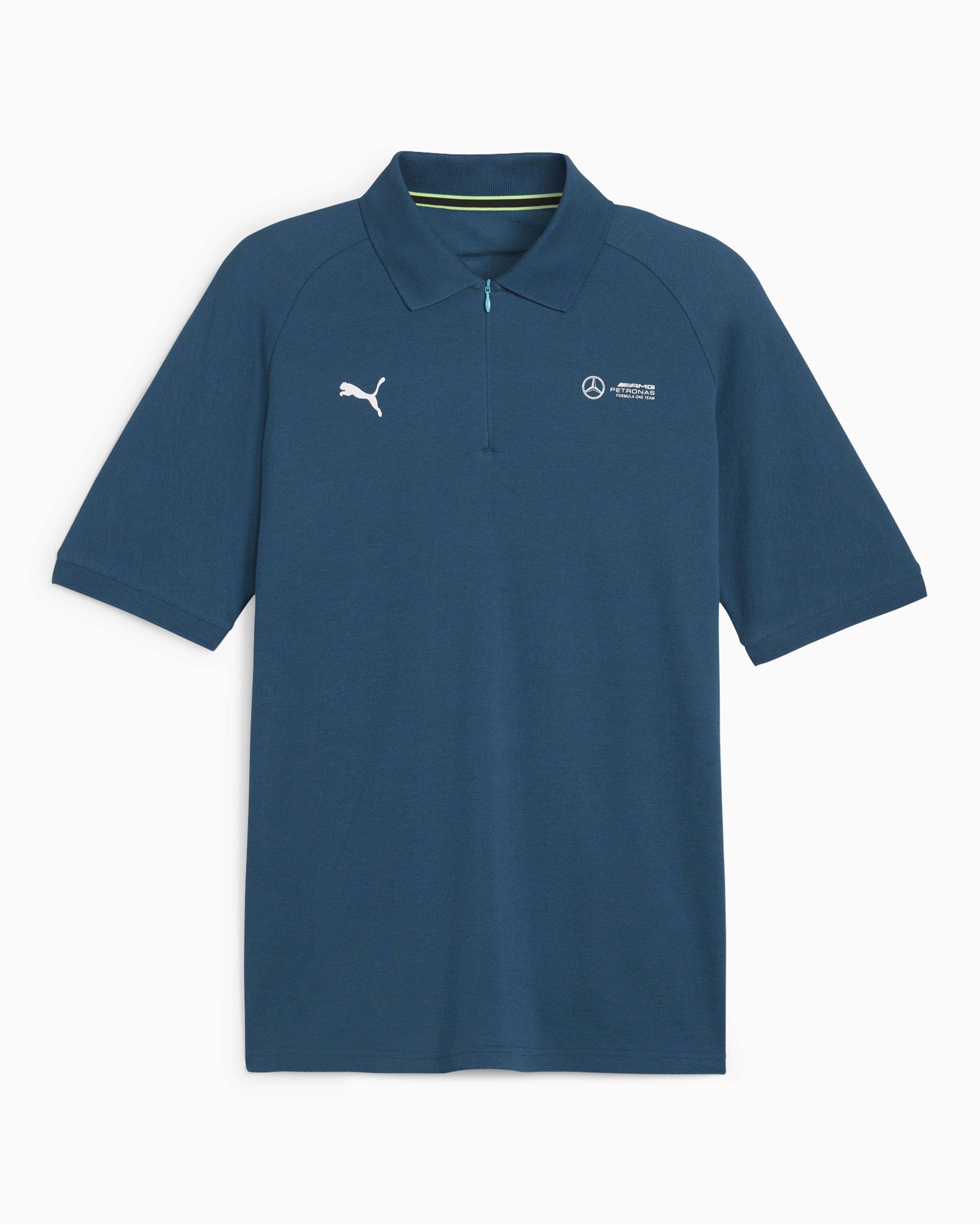 Mens Puma Pique Polo Blue