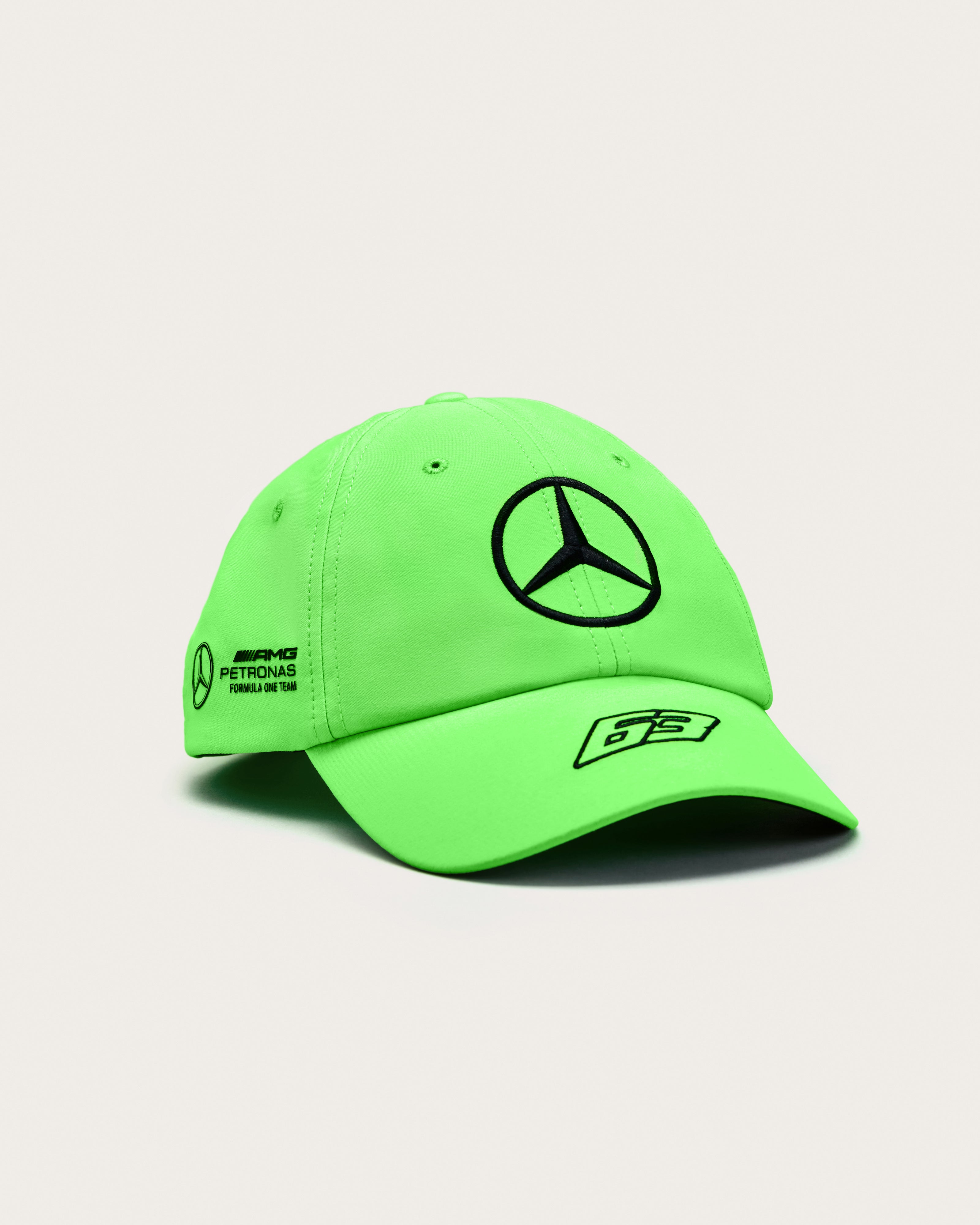 F1　George　Russell　Cap　SE　Silverstone　Official　Neon　Store　Green　Mercedes-AMG　PETRONAS　Team