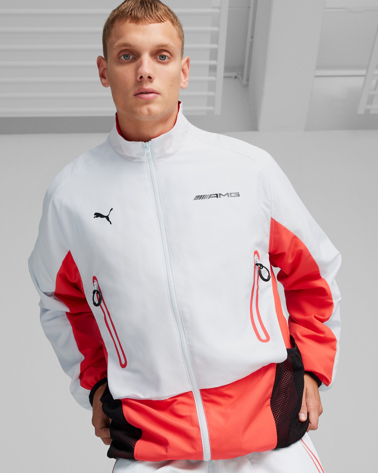 Mens Puma AMG Statement Jacket White