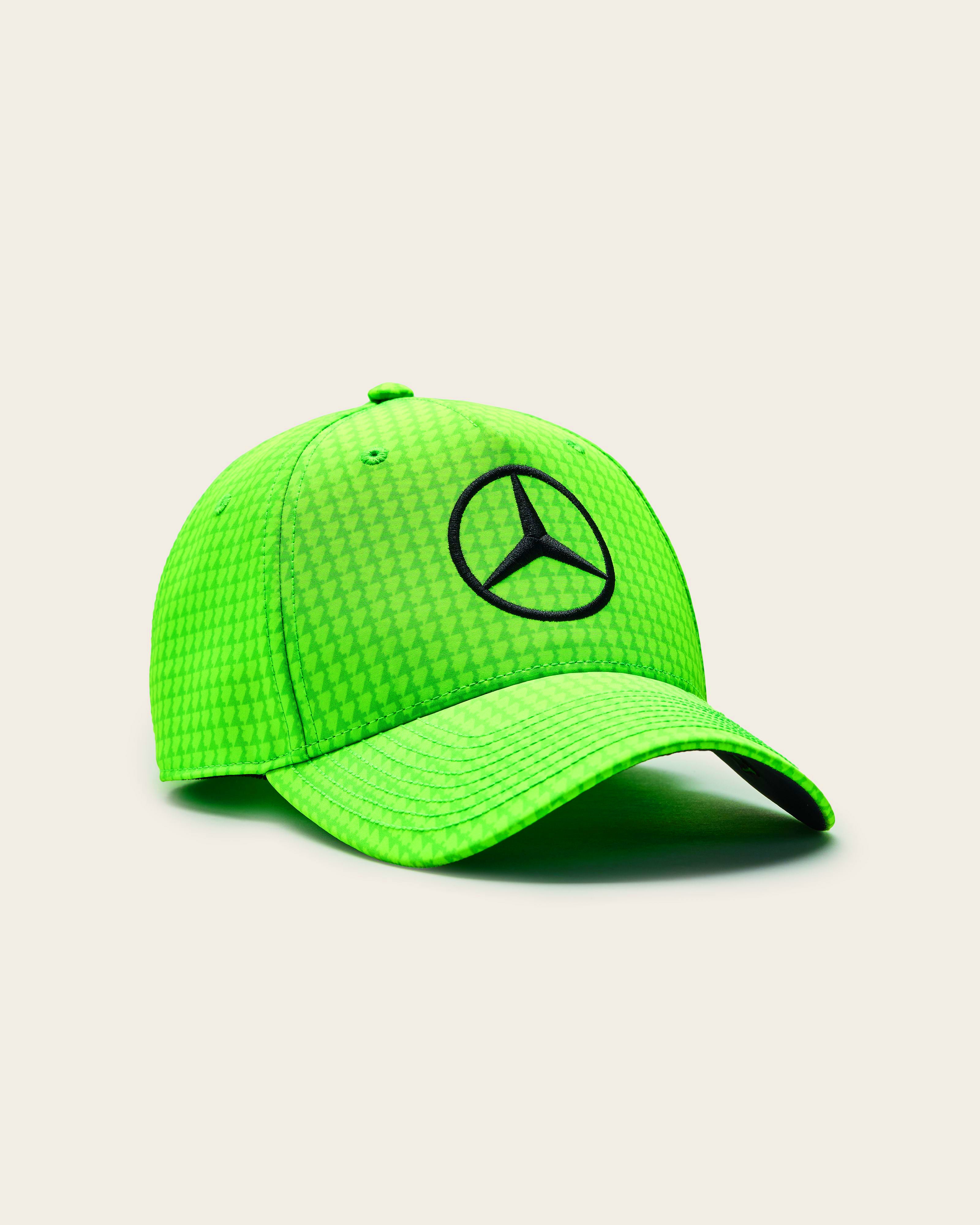 Kids Lewis Hamilton 2023 Team Driver Cap Neon Green