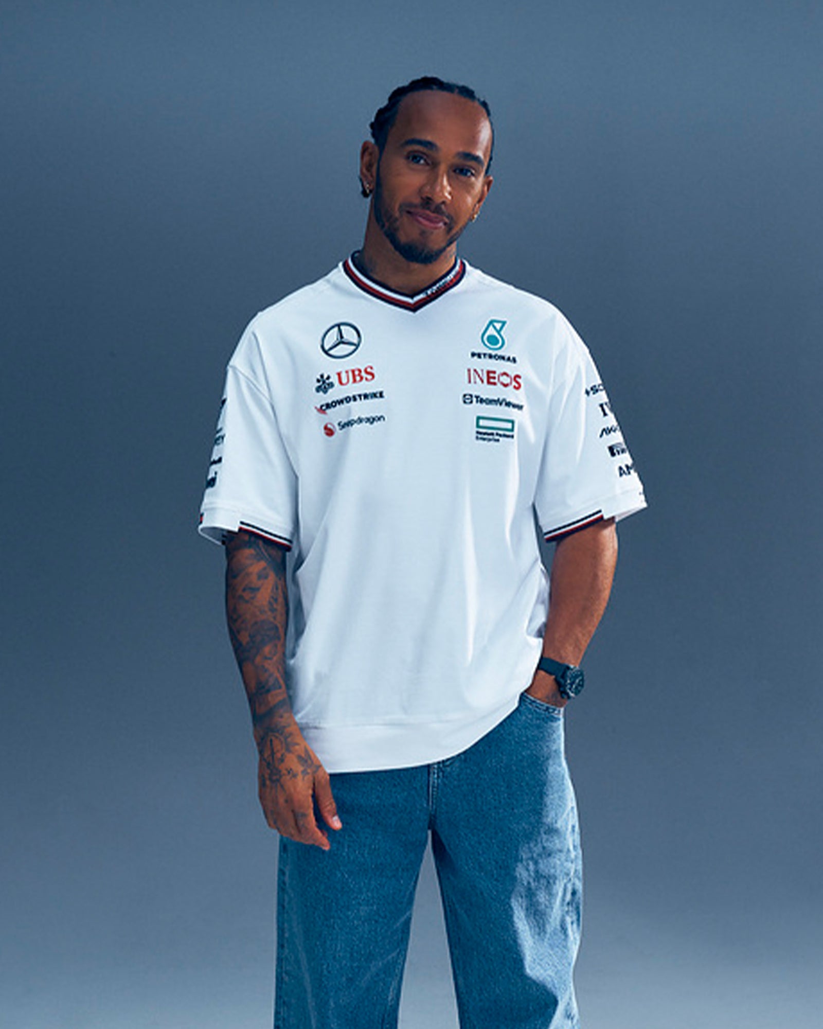 Lewis Hamilton 2024 Oversized Fit Driver Tees