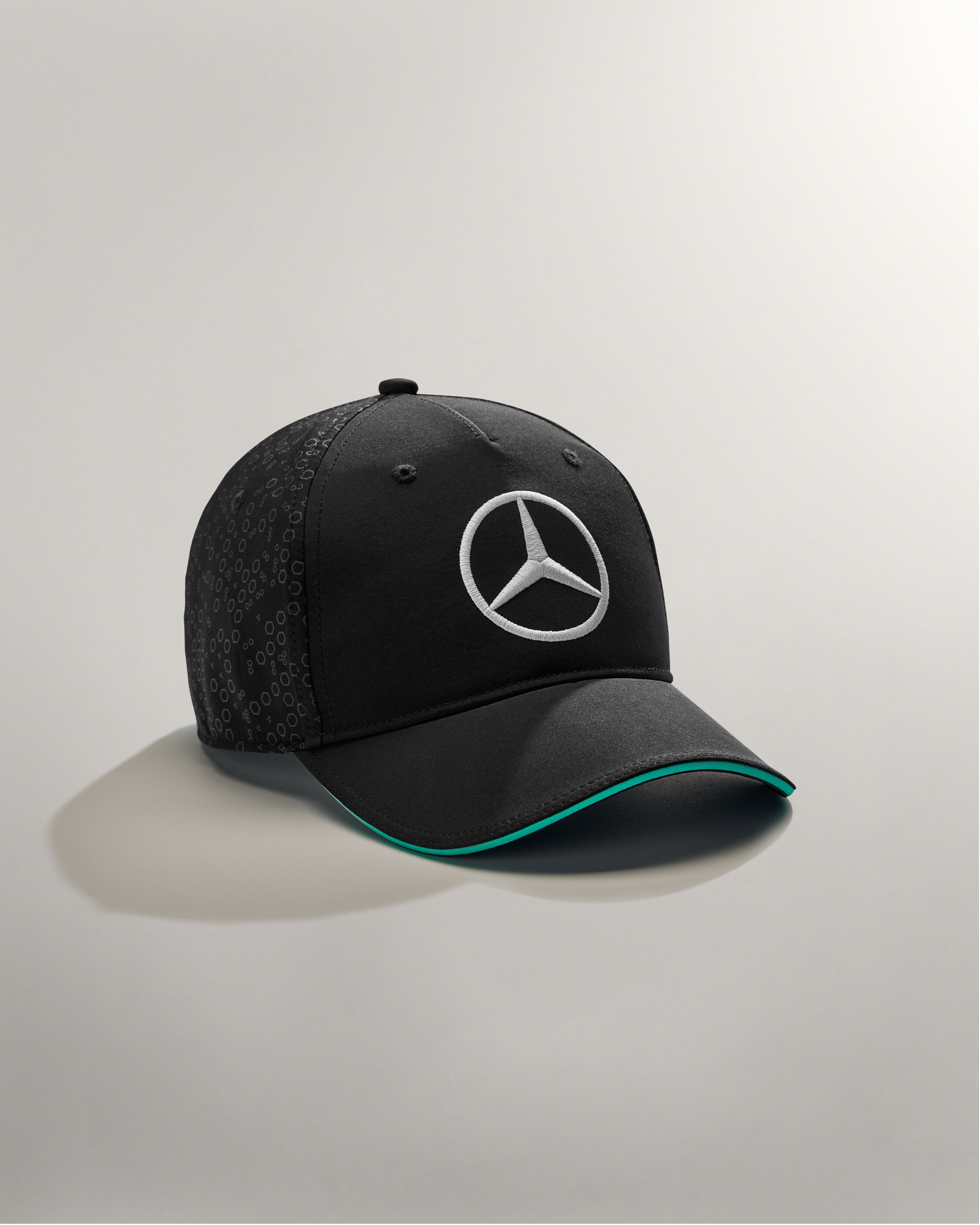 Lewis Hamilton 2024 Team Driver Trucker Cap Black Official Mercedes AMG PETRONAS F1 Team Store