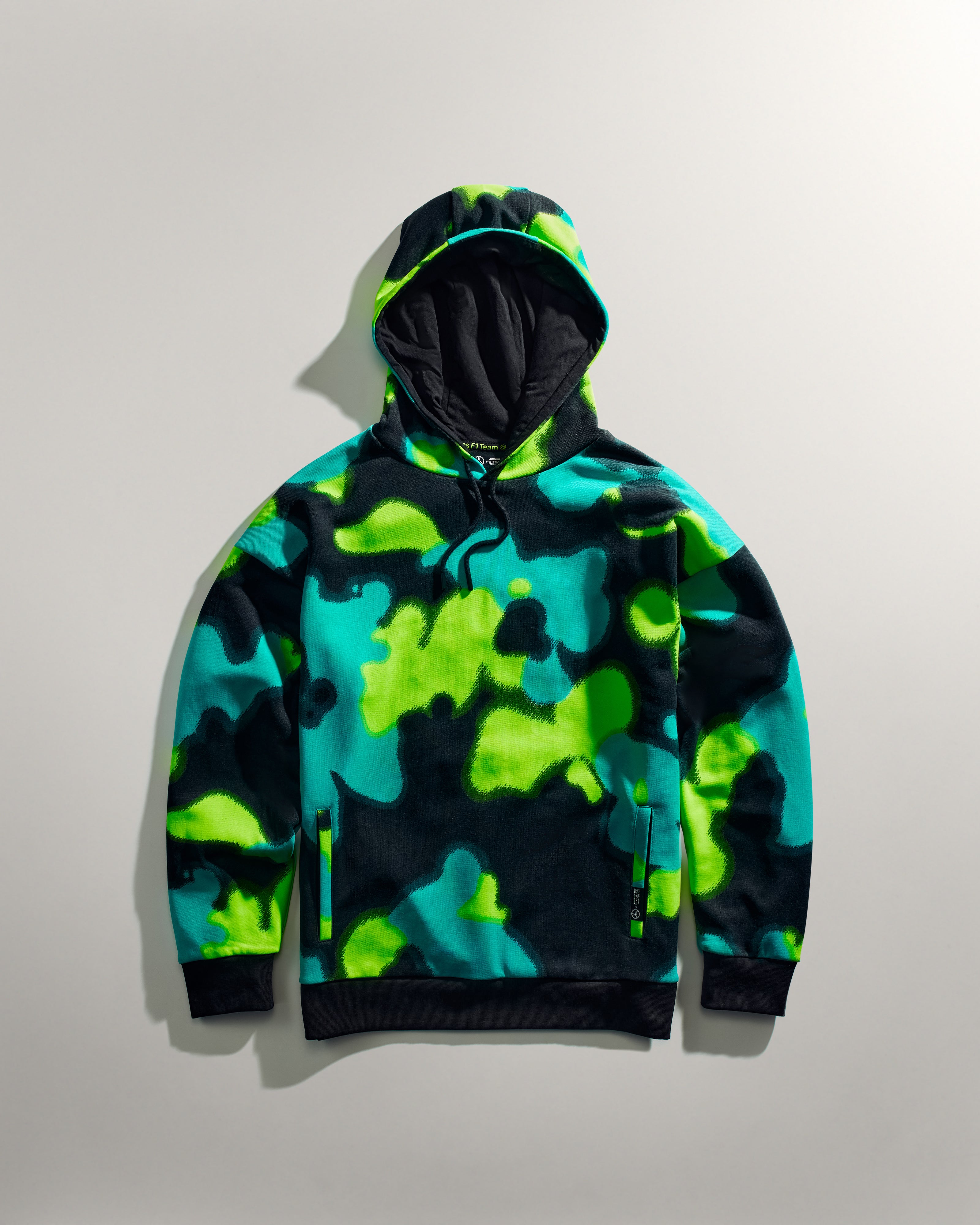 Spray Camo Relaxed Fit Hoody Multicolour | Official Mercedes Spray Camo Relaxed Fit Hoody Multicolour | Official Mercedes