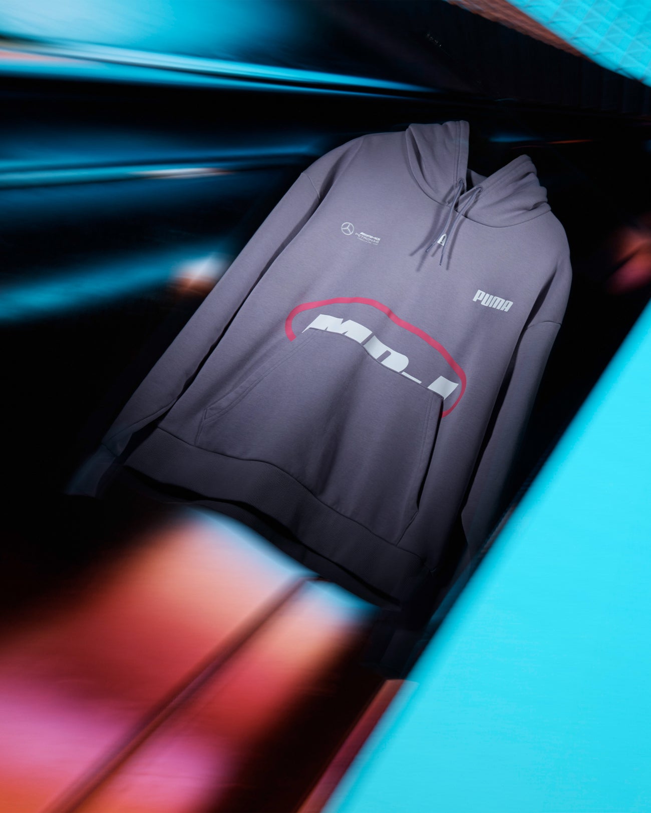 Mad Dog Jones x Mercedes-AMG F1 x PUMA Graphic Hoody Plum