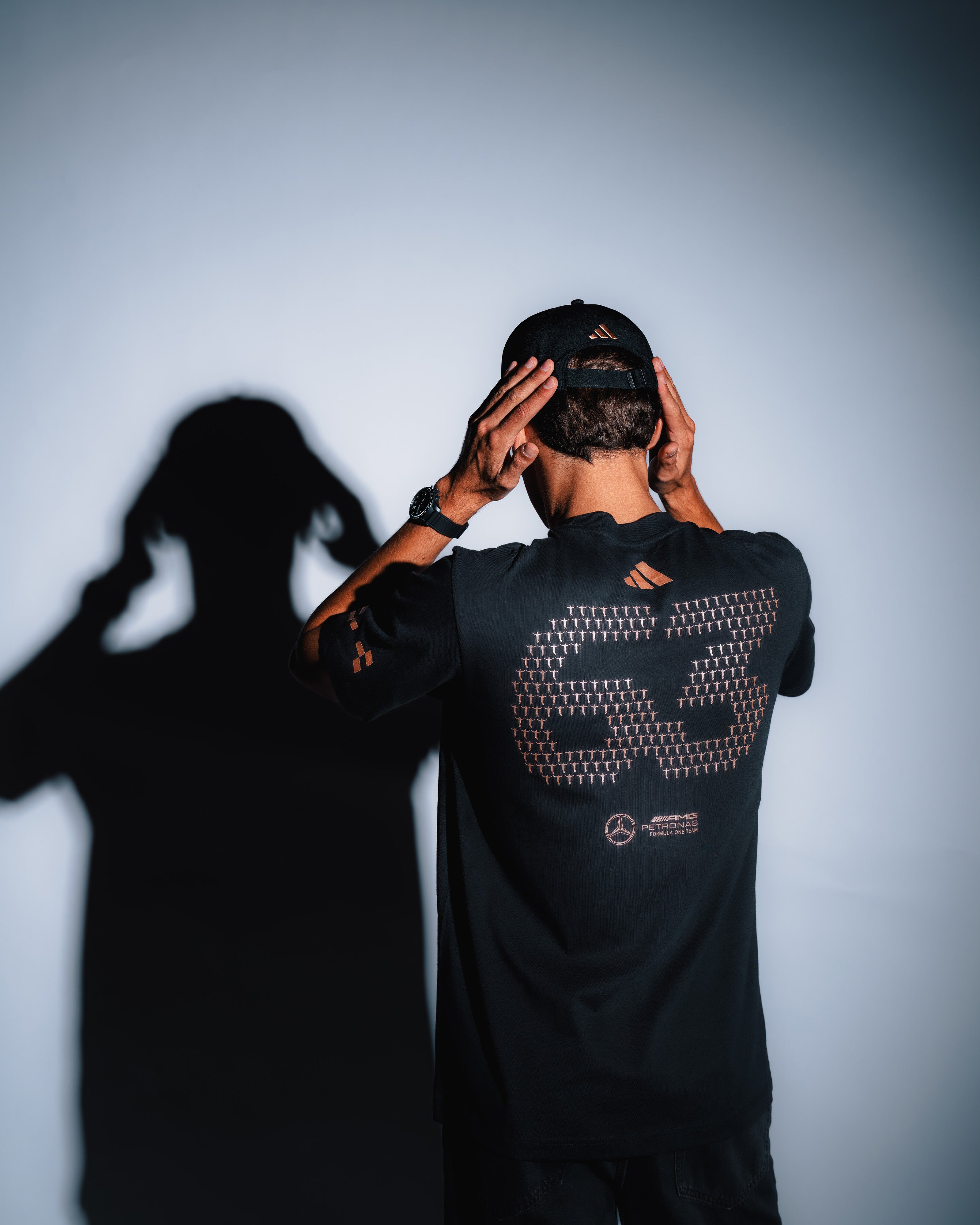 Mens George Russell Las Vegas T-shirt Black