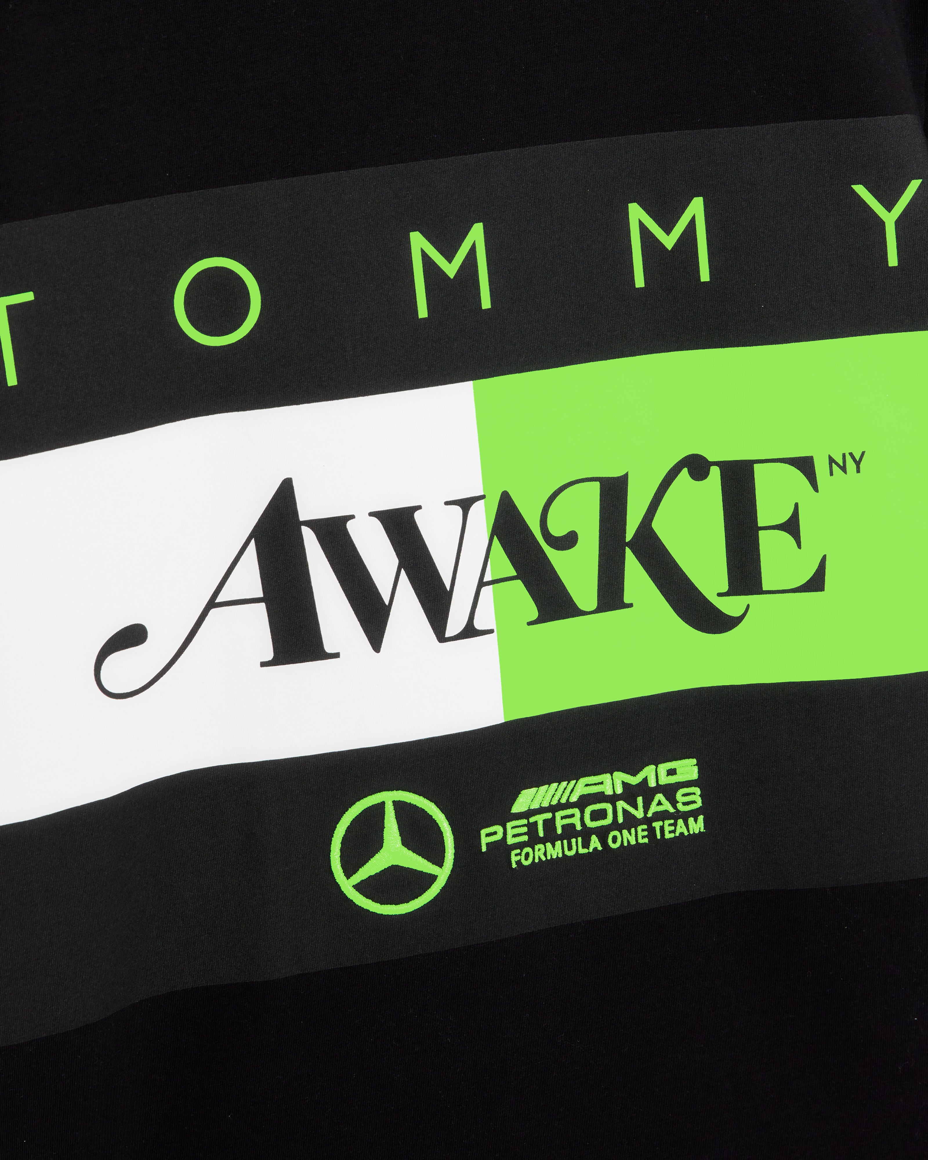 Tommy x Mercedes-AMG F1 x Awake NY Flag Tee Black | Official