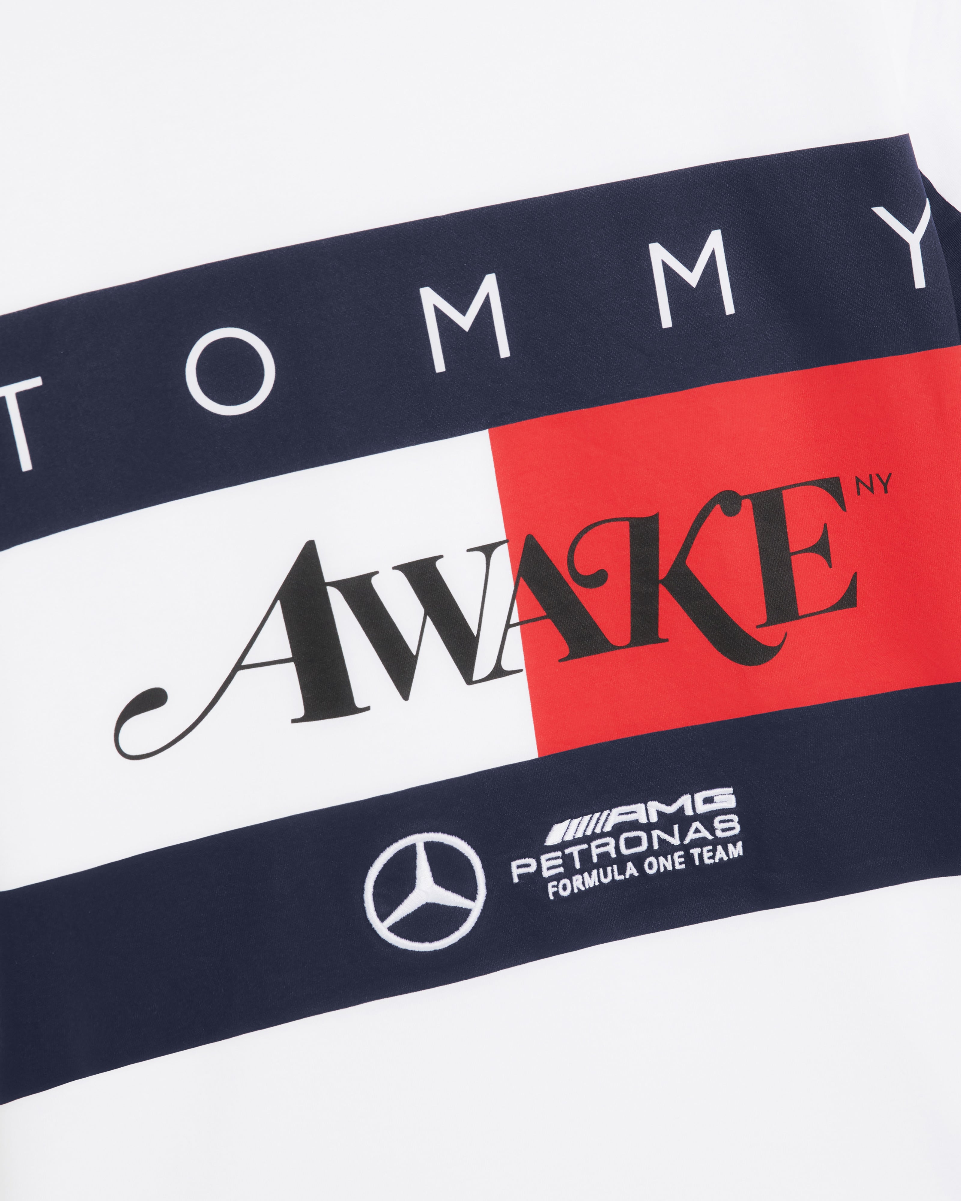 Tommy x Mercedes-AMG F1 x Awake NY Flag Tee White