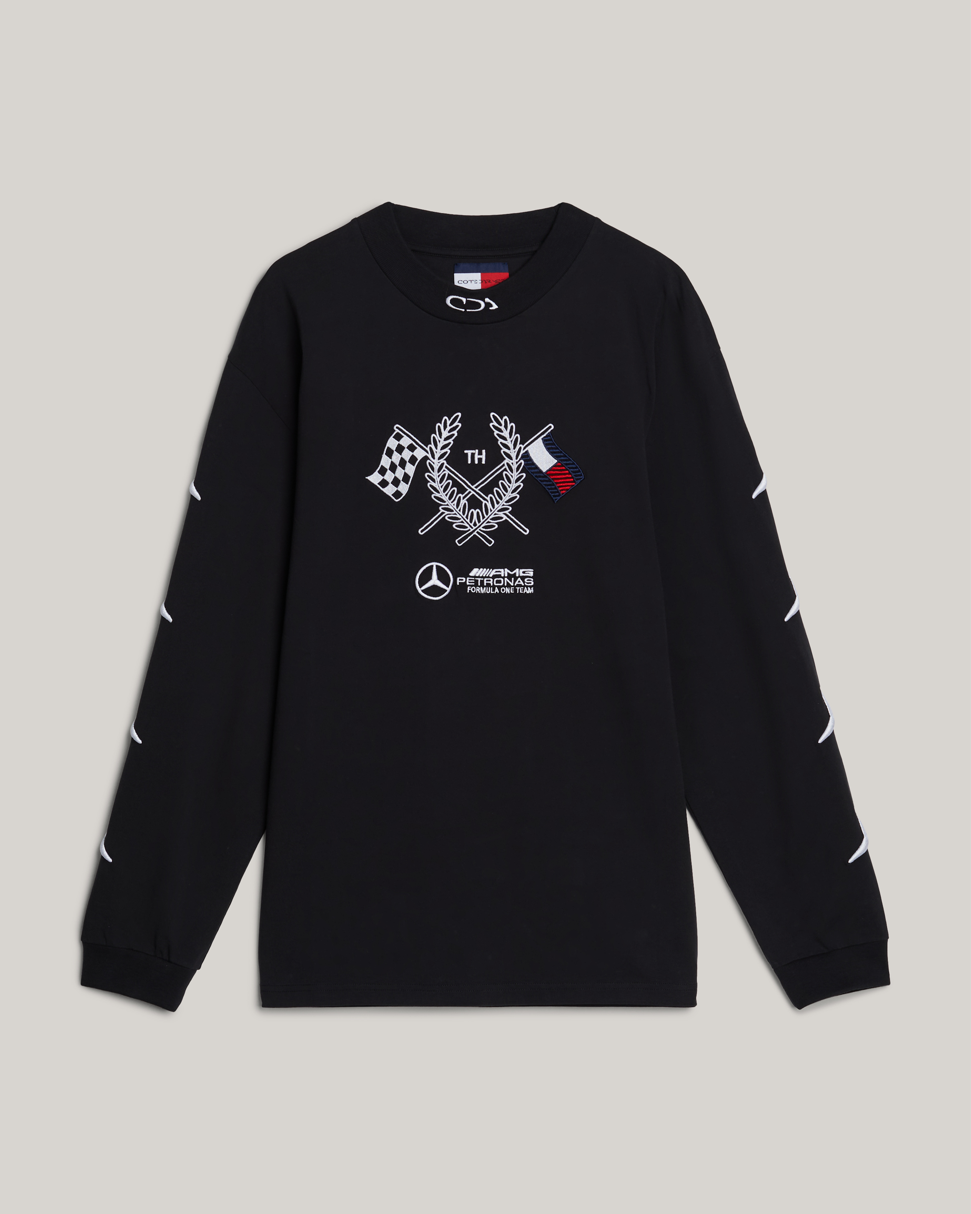 Tommy x Mercedes-AMG F1 x Clarence Ruth Longsleeve Tee Black