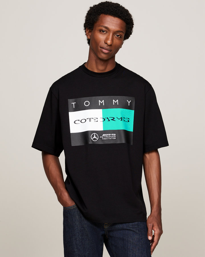 Tommy Jeans Tommy Hilfiger x Cadillac F1 Logo Tee White