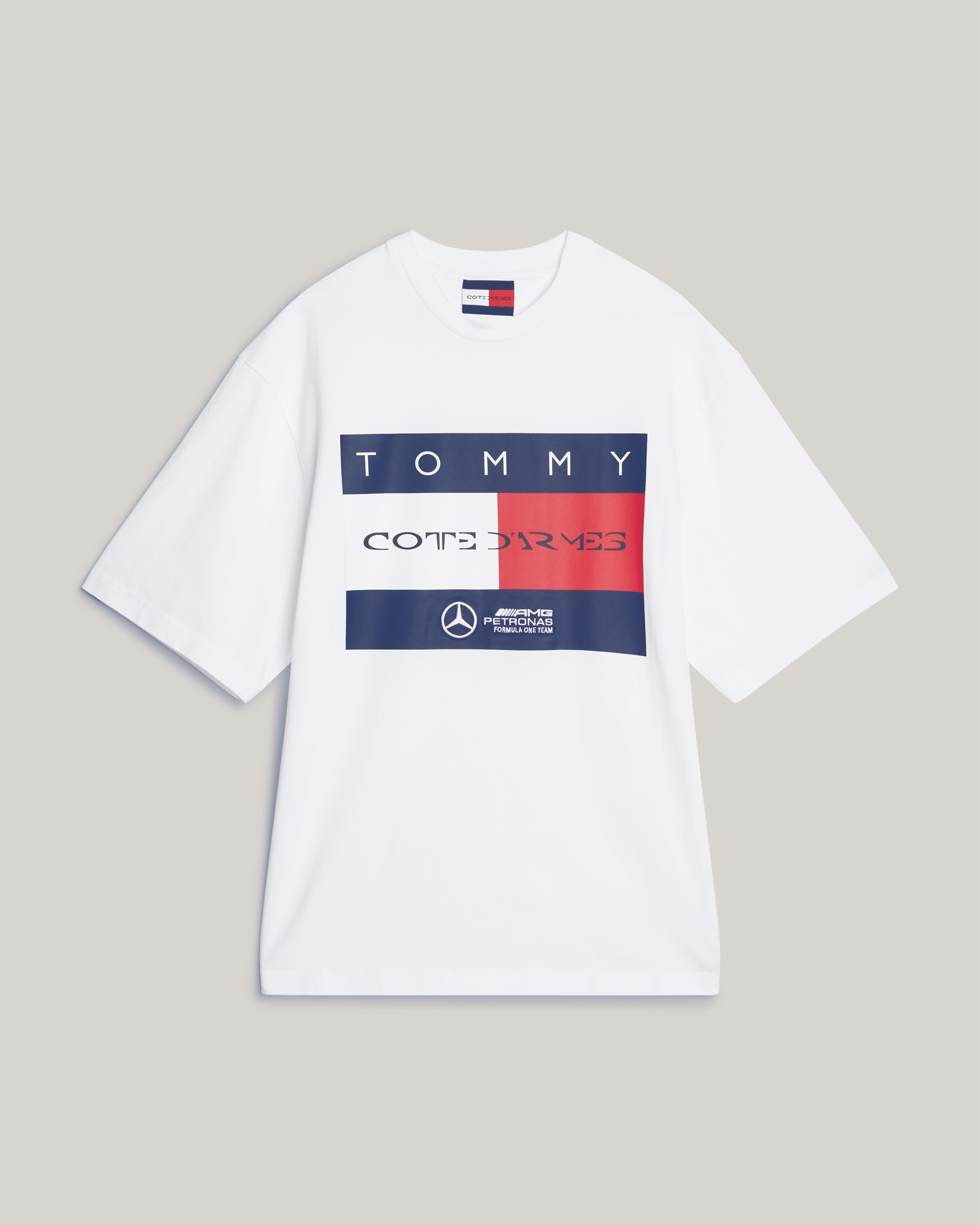 Tommy x Mercedes-AMG F1 x Clarence Ruth Flag Tee White