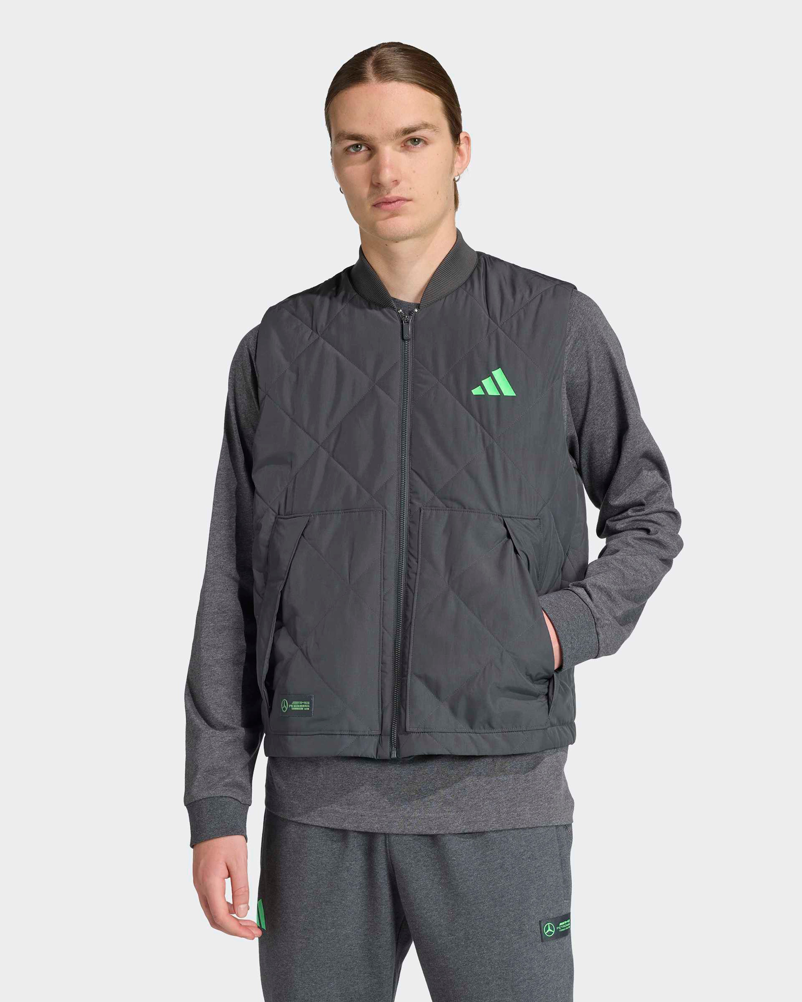 Mens Premium Sweat Vest Grey