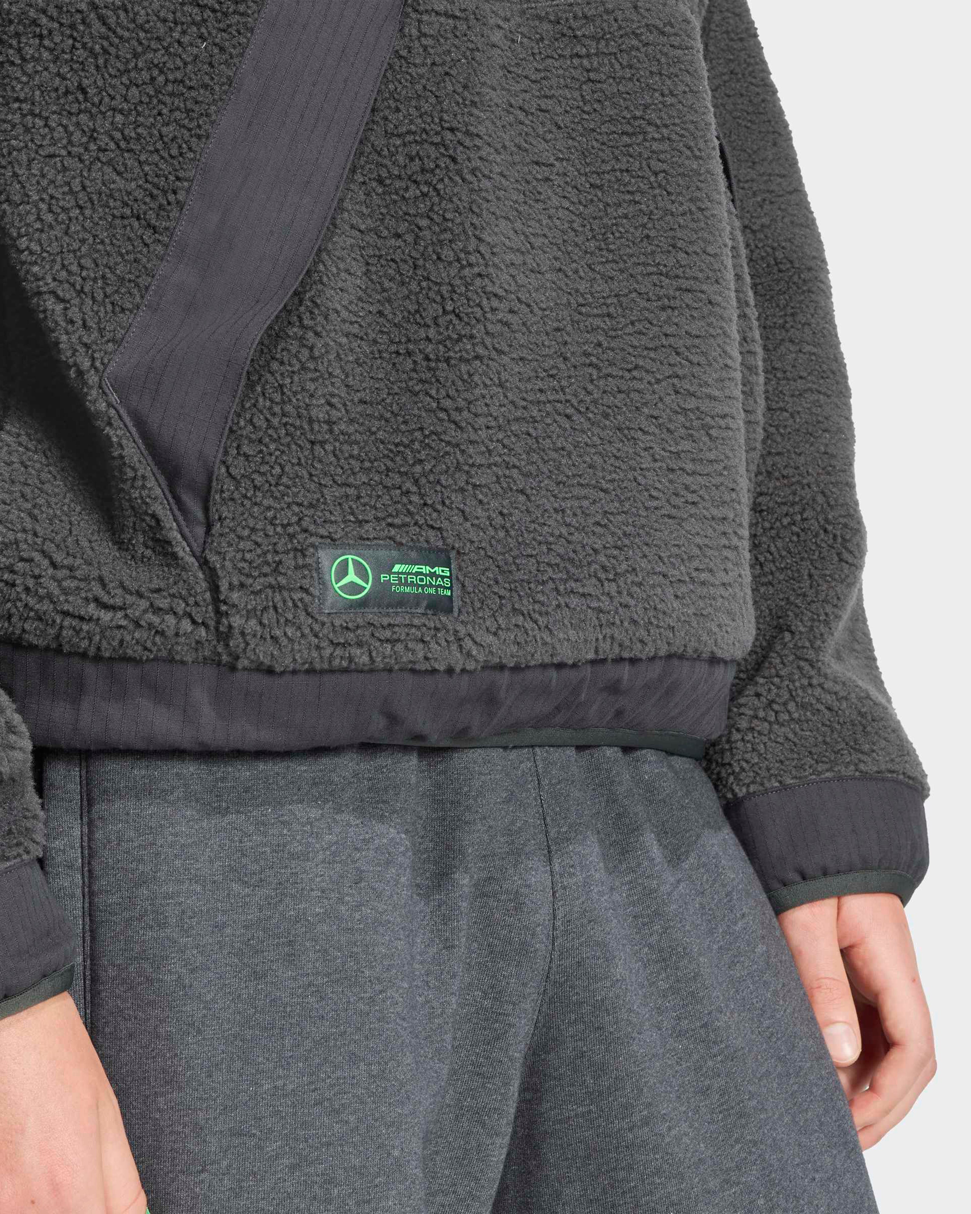 Mens Premium Sweat Quarter Zip Fleece Grey