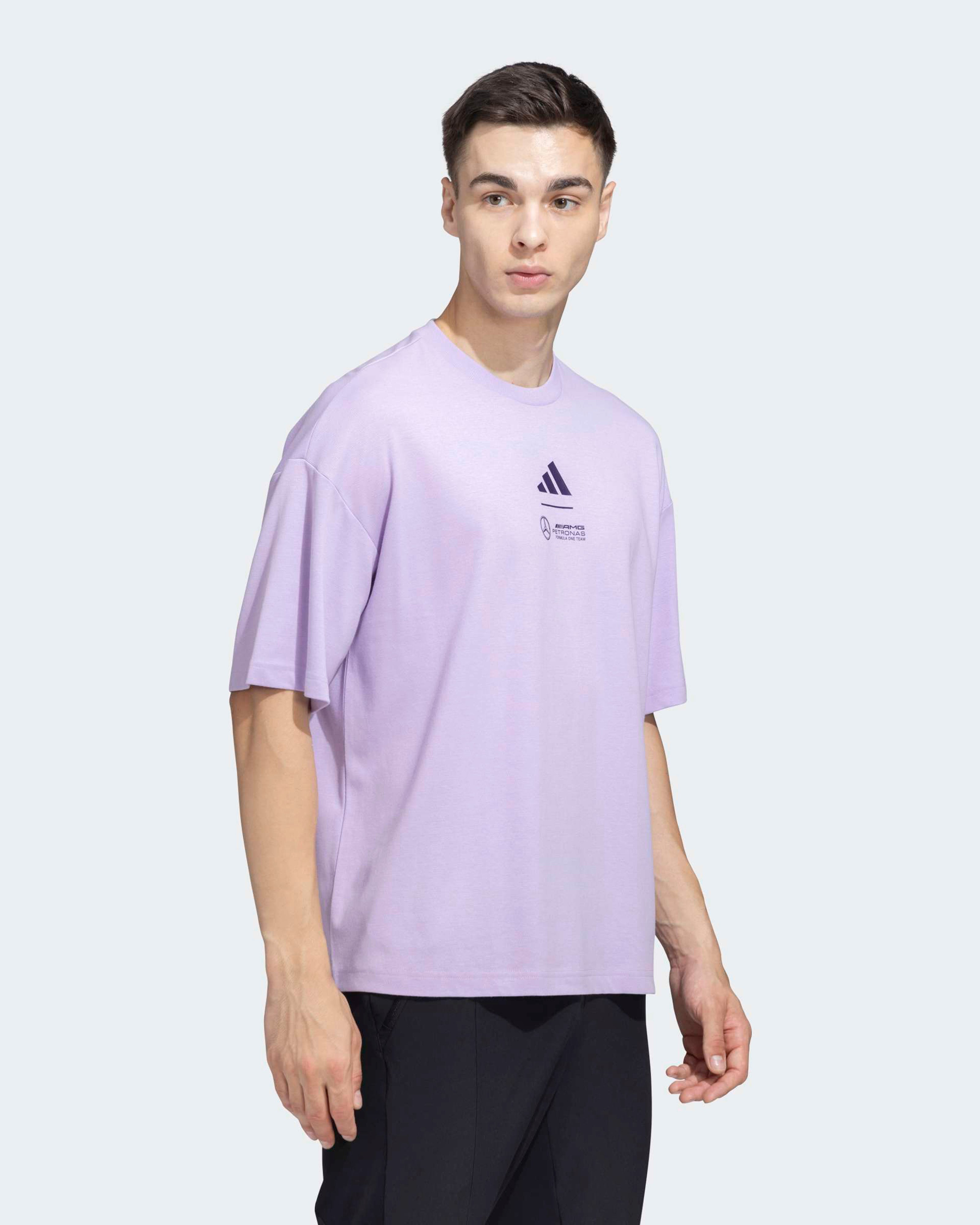 Mens Premium Woven T-shirt Purple | Official Mercedes-AMG PETRONAS