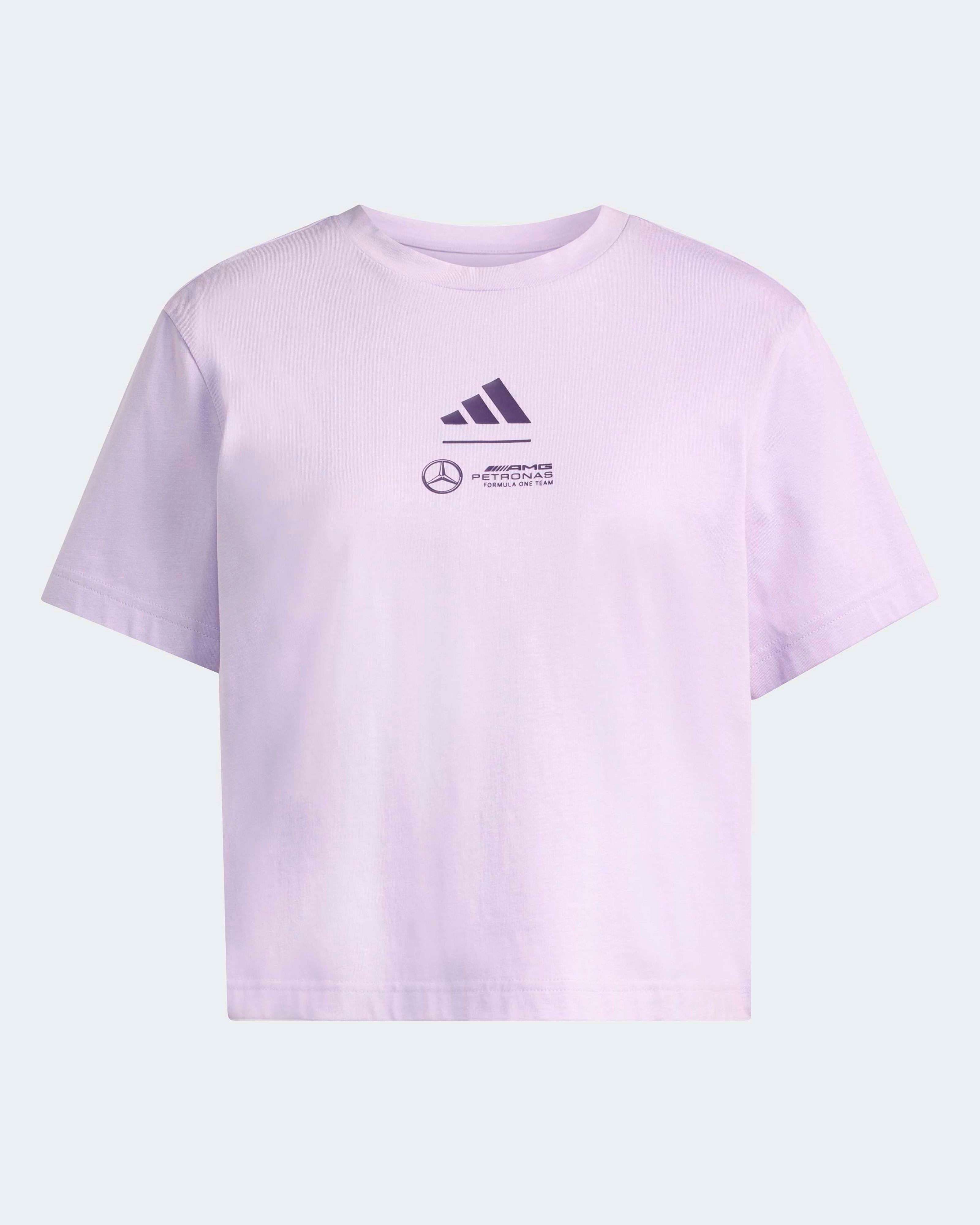 Womens Premium Woven Crop T-shirt Purple