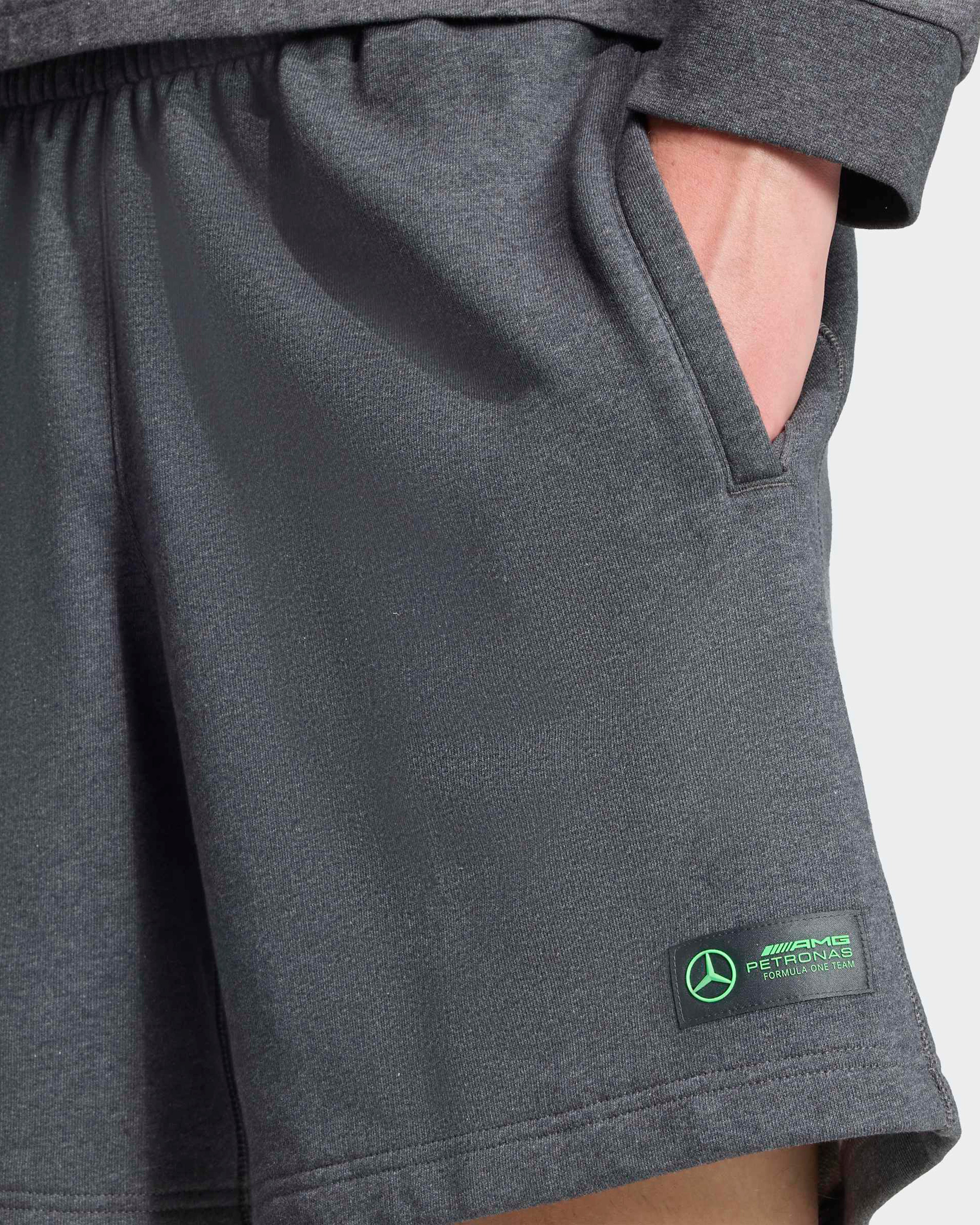 Mens Premium Sweat Shorts Grey | Official Mercedes-AMG PETRONAS F1