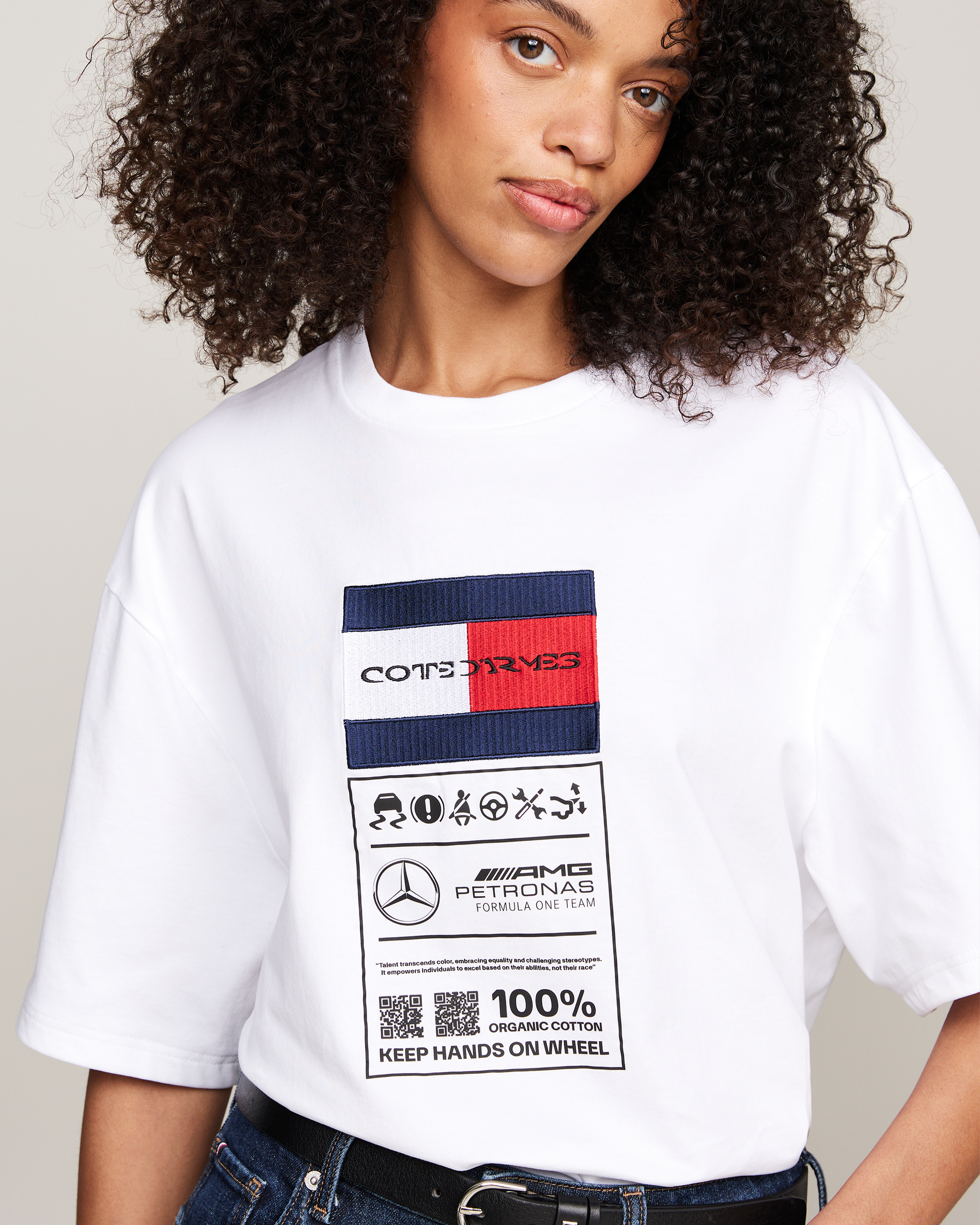 Tommy x Mercedes-AMG F1 x Clarence Ruth Label Tee White