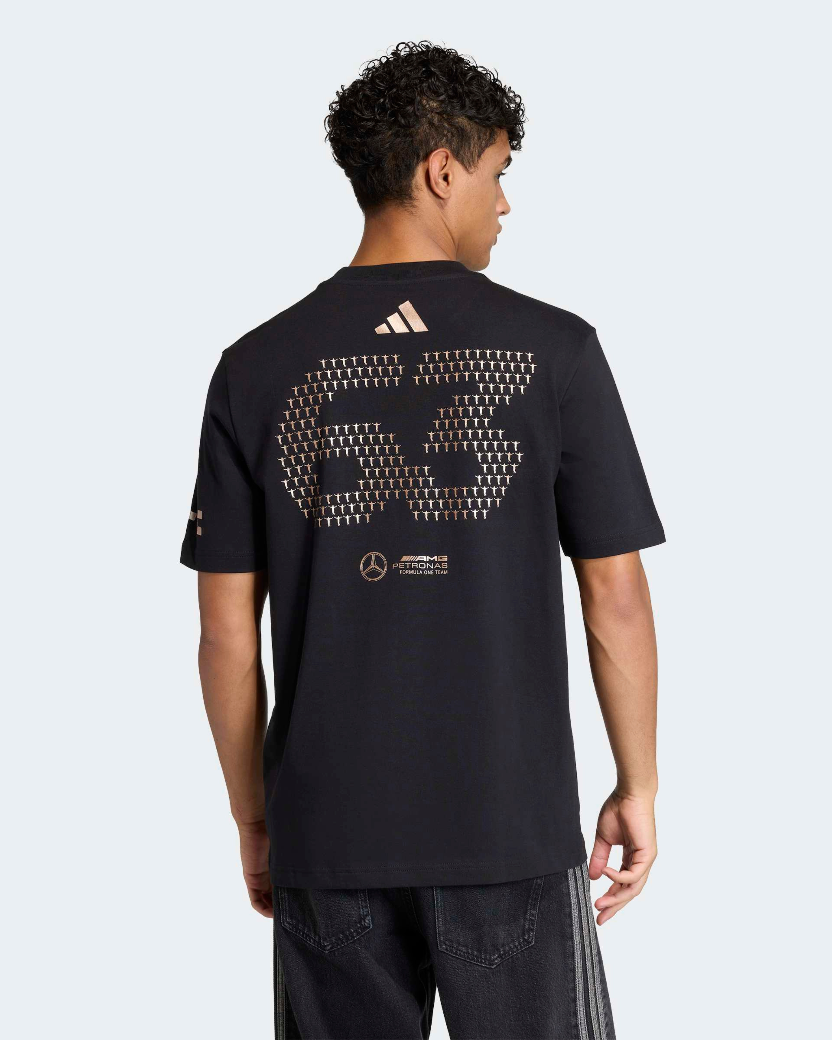 Mens George Russell Las Vegas T-shirt Black