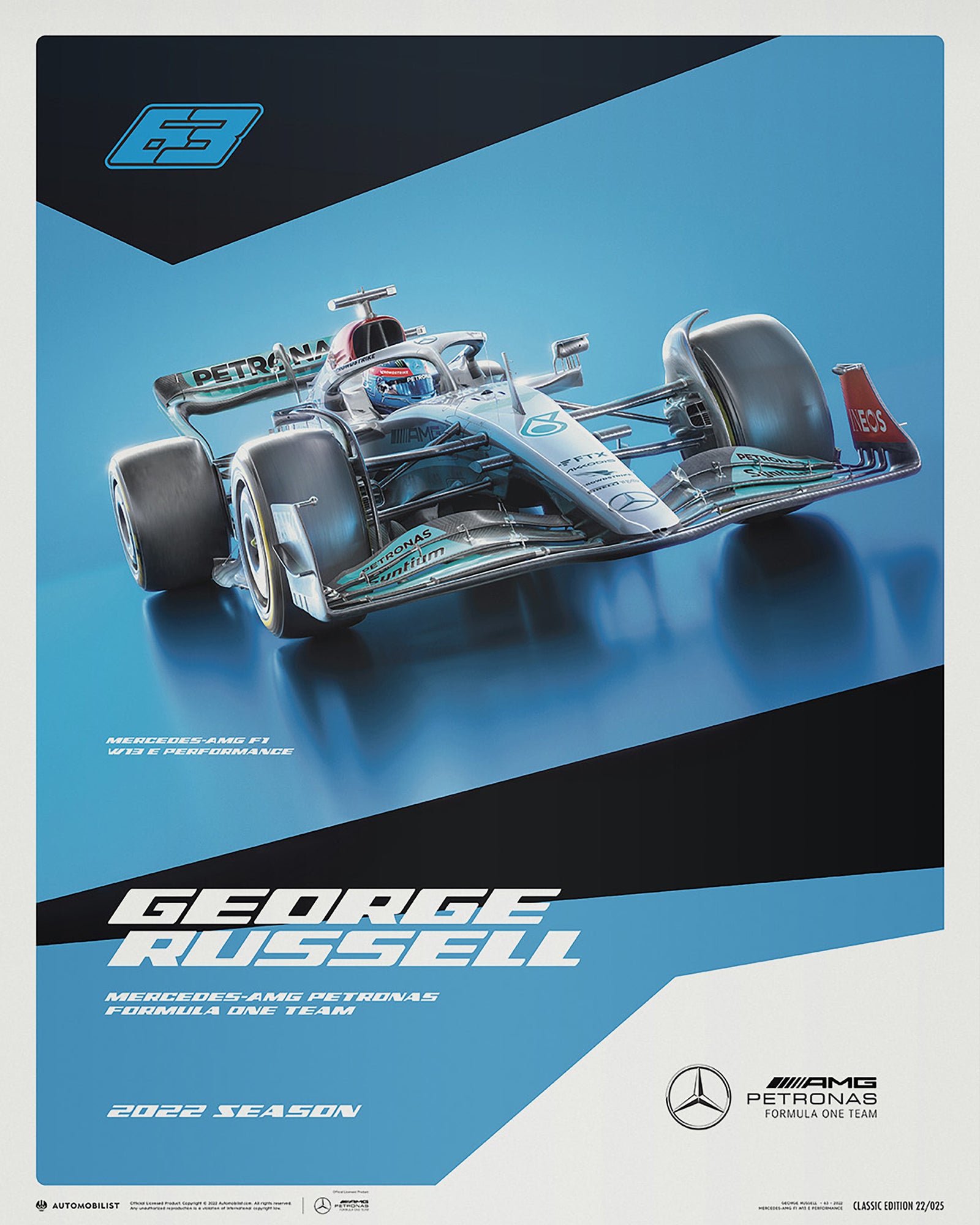 George Russell 2022 Poster