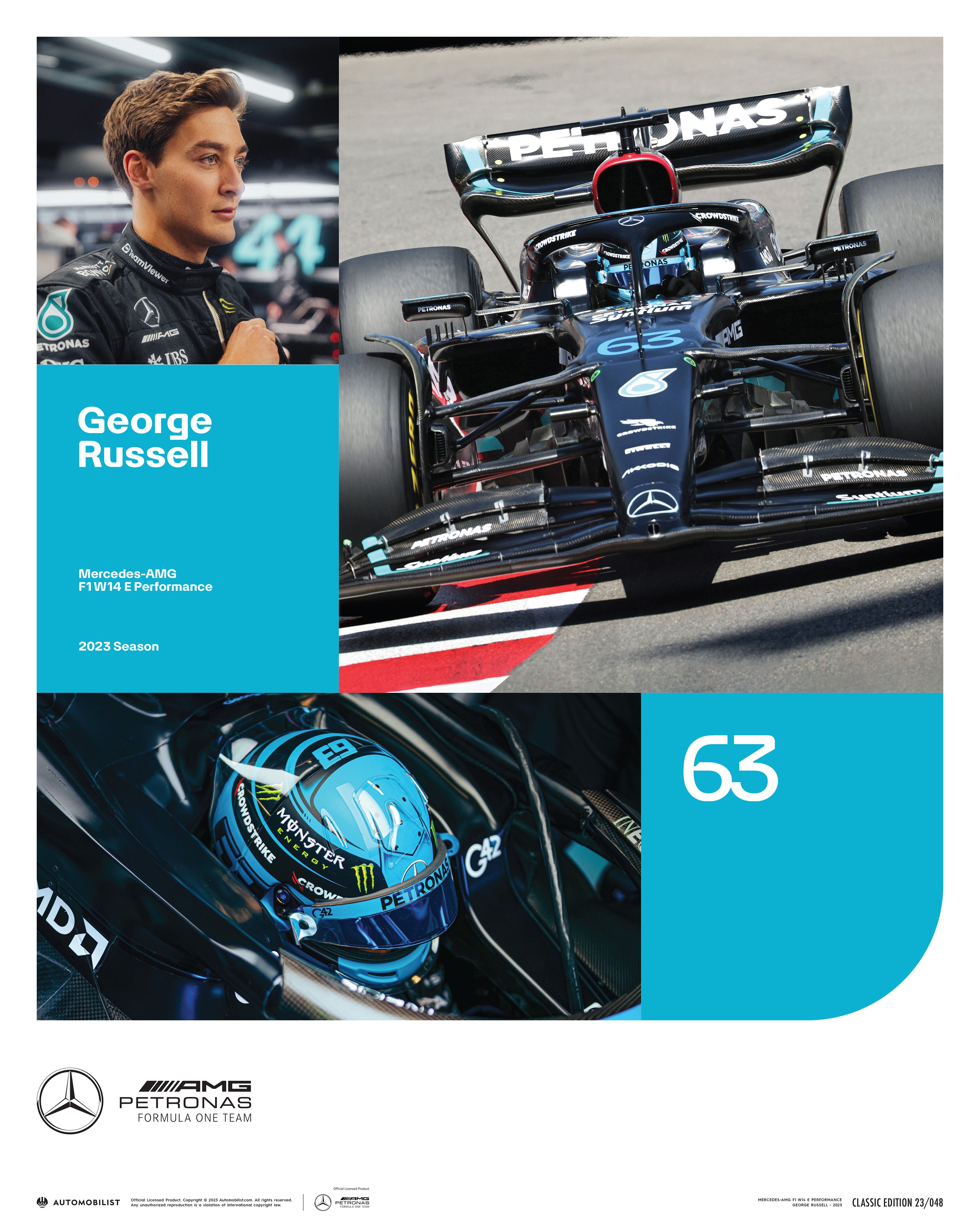 George Russell 2023 Poster