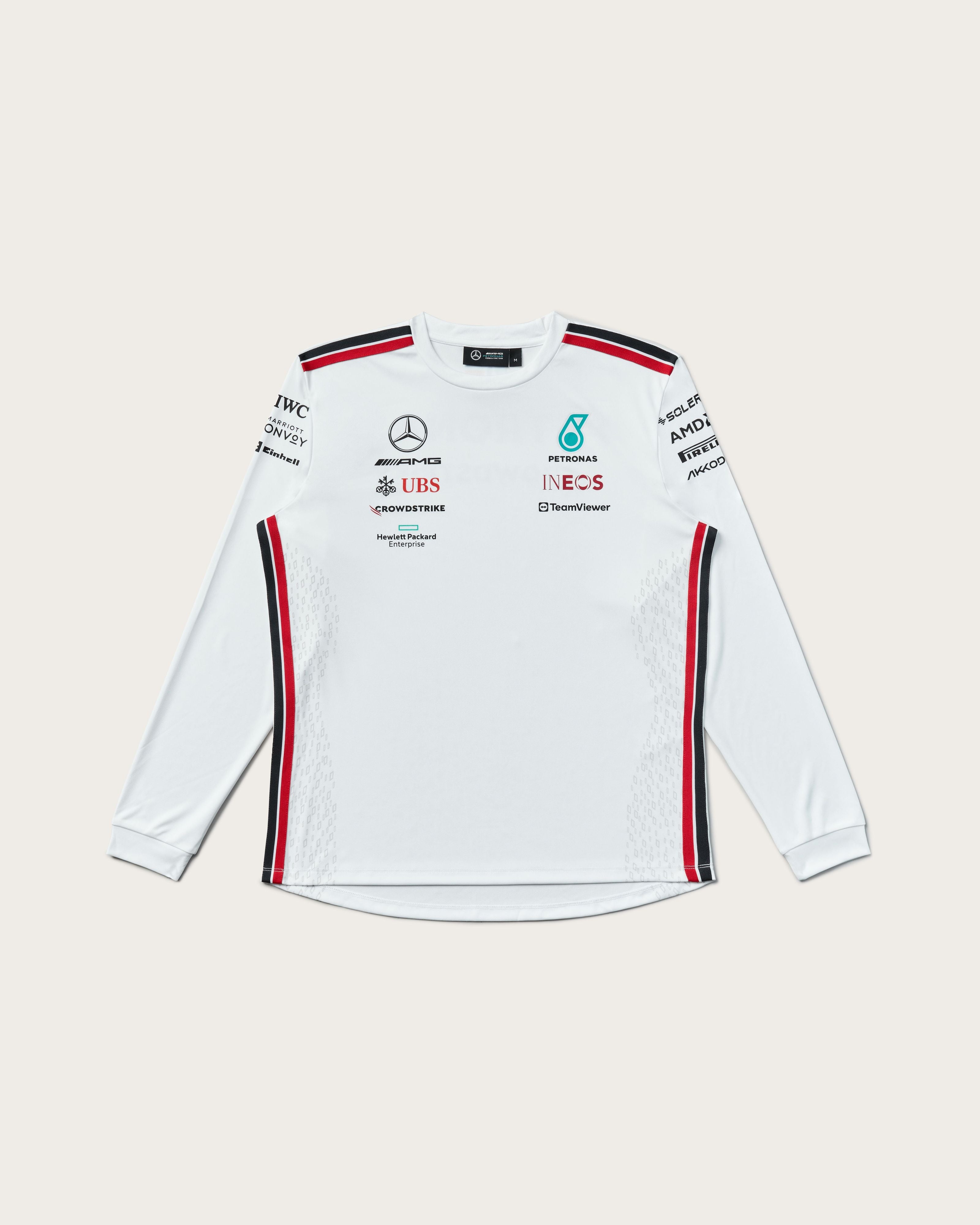 Mens 2023 Team Longsleeve Driver Tee White